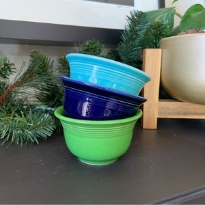 Fiestaware Bullion Bowls - set of 3